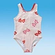 chicas, traje de baño, flor,  jacquard